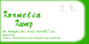 kornelia kunz business card
